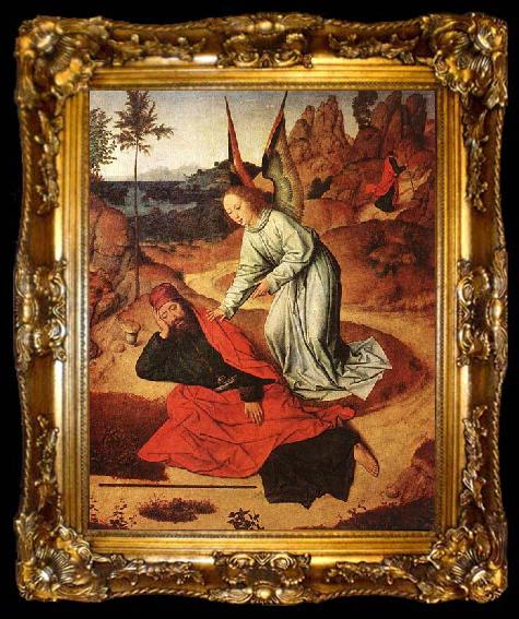 framed  Dieric Bouts Prophet Elijah in the Desert, ta009-2